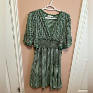 Printed layered dress